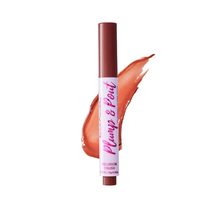 Lipgloss Stick Beauty Creations Plump y Pout Delusion crush