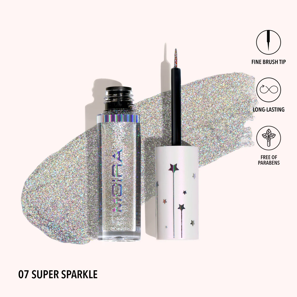 Delineador líquido Moira Glitter Glitter 07 super sparkle