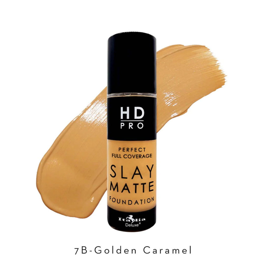 Maquillaje líquido Italia Deluxe HD Pro matte 7B Golden caramel