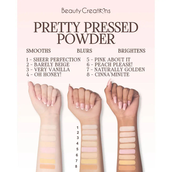 Polvo Fijador Compacto Beauty Creations Pretty Pressed Barely Beige 7g Beauty Creations