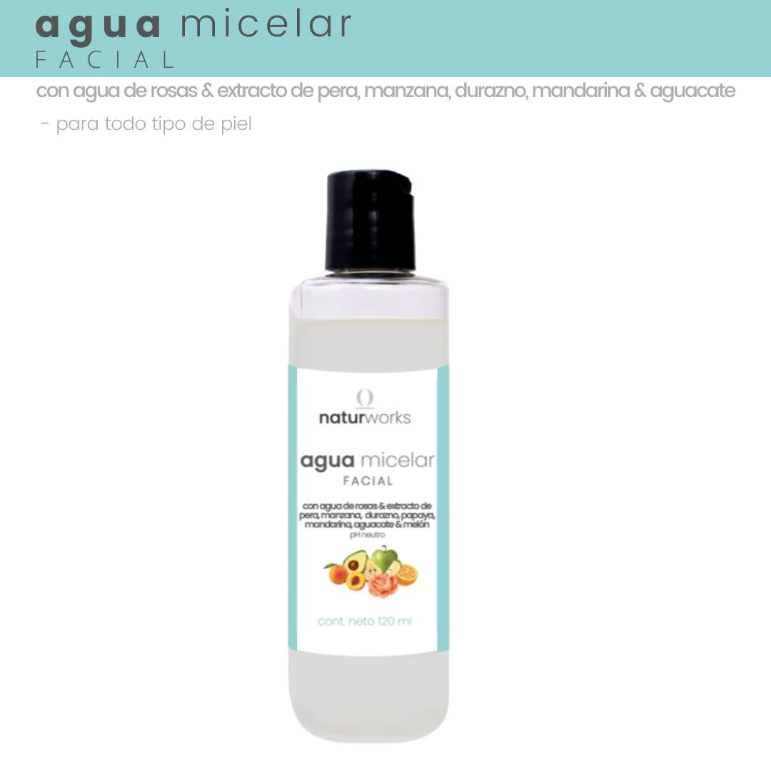 Agua micelar Naturworks extracto frutal Teens 120 ml