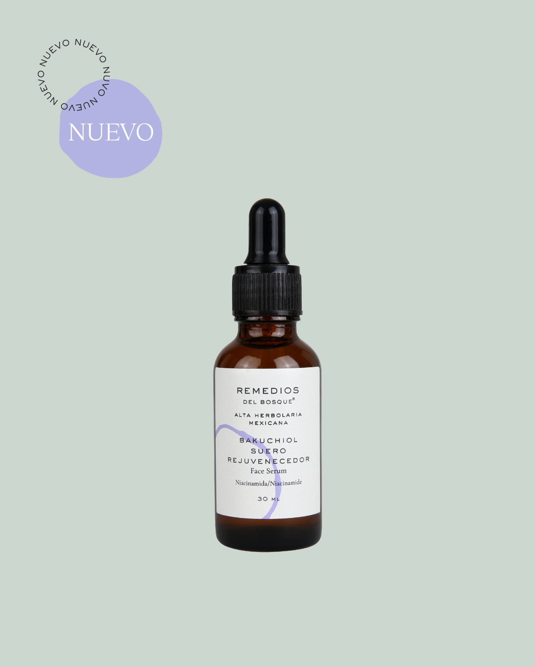 Suero Rejuvenecedor Remedios del Bosque Bakuchiol y Niacinamida 30ml