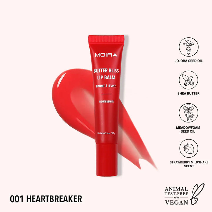 Bálsamo labial Moira Butter bliss 01 Heartbreaker