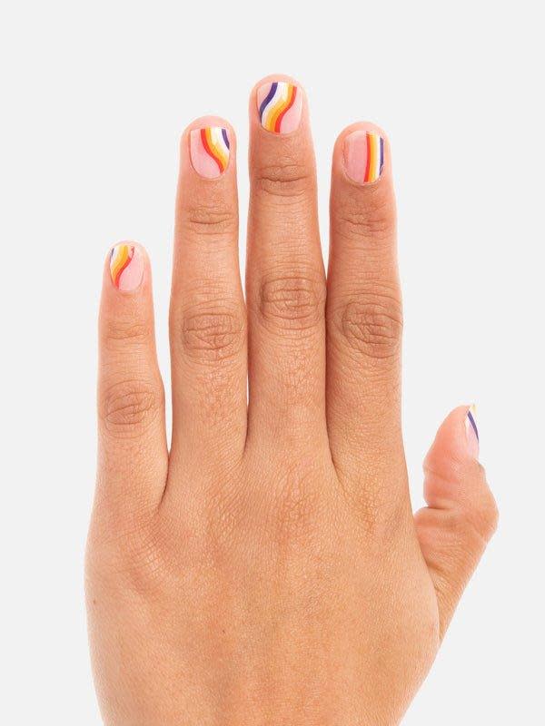 Pegatinas de gel para unas Ellaz Print CT017 24 piezas