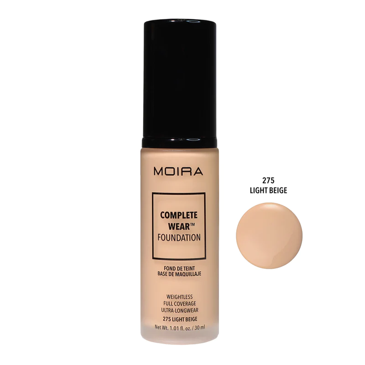 Maquillaje líquido Moira 275 Light Beige