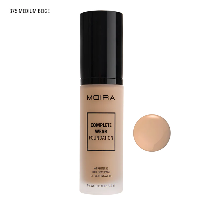 Maquillaje líquido Moira 375 Medium Beige