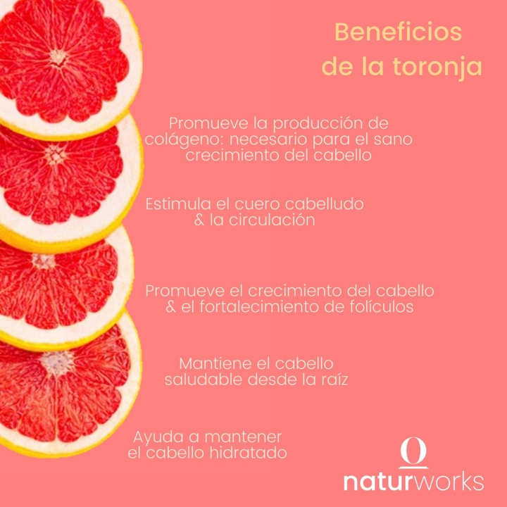 Acondicionador sólido Naturworks Hidratacion profunda toronja y naranja 90 gr