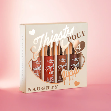 Set Lipgloss Italia Deluxe Pout Naughty 4 Piezas