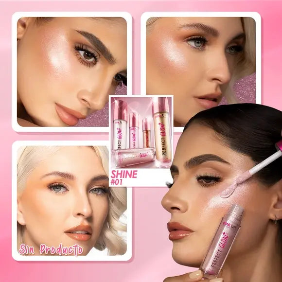 Iluminador Liquido Pink up Perfect Glow 01 Shine 9g Pink Up