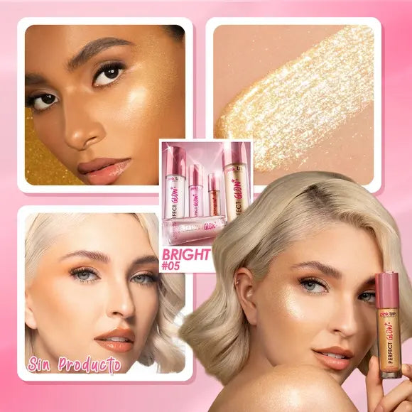 Iluminador Liquido Pink up Perfect Glow 05 Bright 9g Pink Up