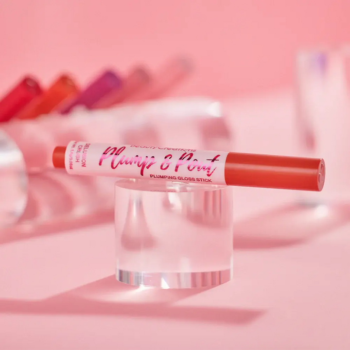 Lipgloss Stick Beauty Creations Plump y Pout Delusion crush