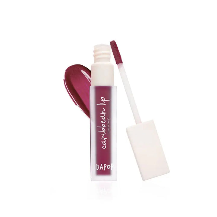 Labial líquido matte Dapop Caribbean lip 8 flame