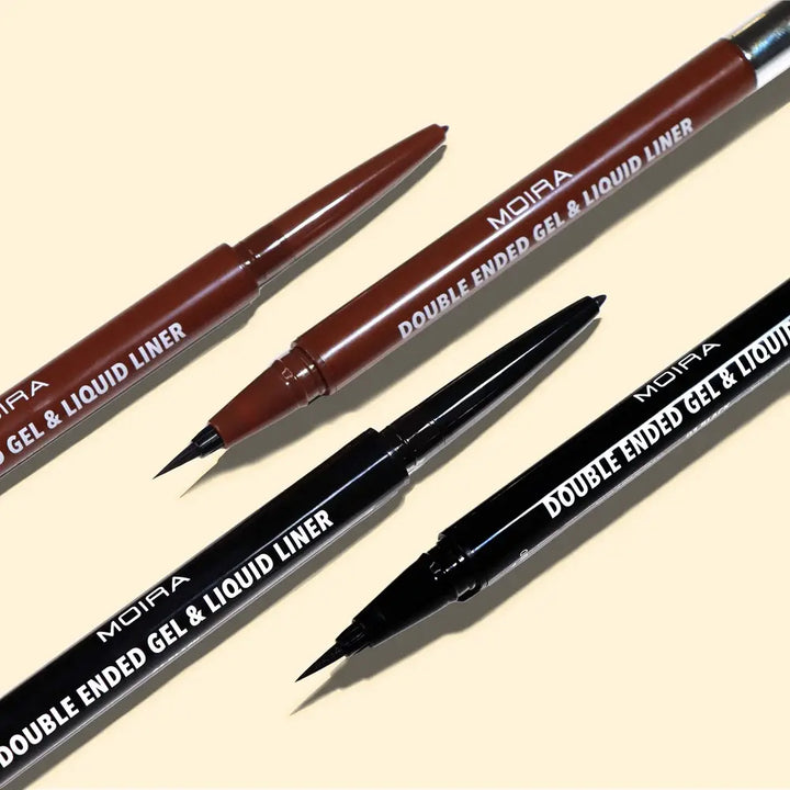 Delineador Duo Liquido y Gel Moira 002 Brown
