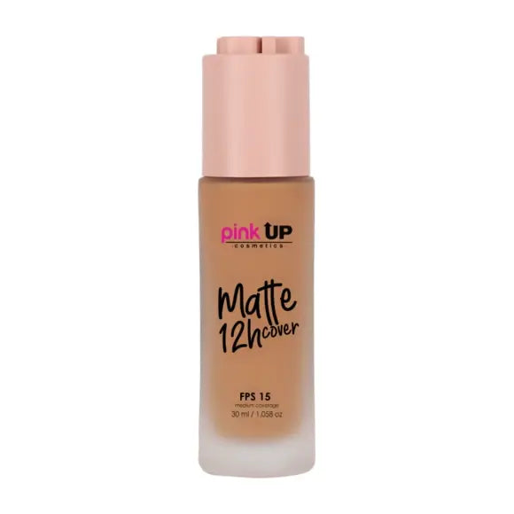 Maquillaje liquido Pink UP Matte 12 h cover Tan 600 30 ml