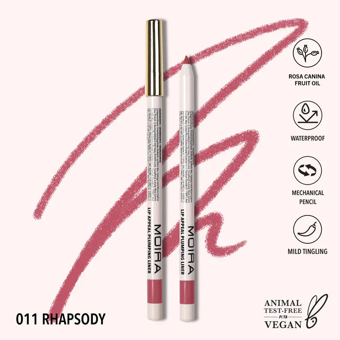 Delineador para labios Retractil Moira appeal plumping 11 Rhapsody