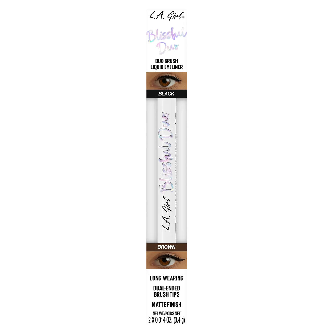 Delineador liquido La Girl Blissful Duo Black Brown