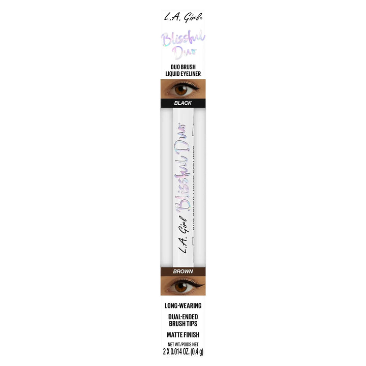 Delineador liquido La Girl Blissful Duo Black Brown