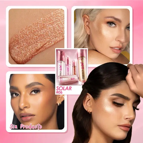 Iluminador Liquido Pink up Perfect Glow 06 Solar 9g Pink Up