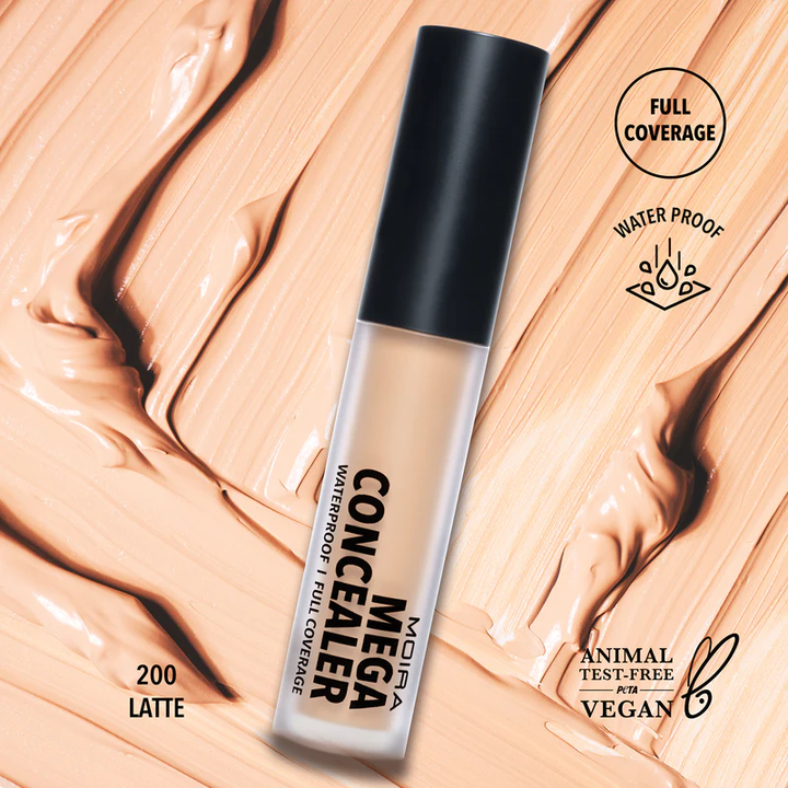 Corrector líquido Moira Mega concealer 200 Latte
