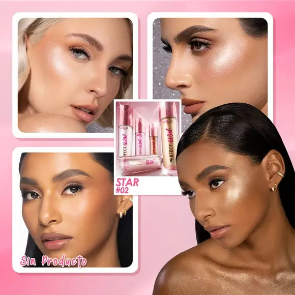 Iluminador Liquido Pink up Perfect Glow  02 Star 9g Pink Up