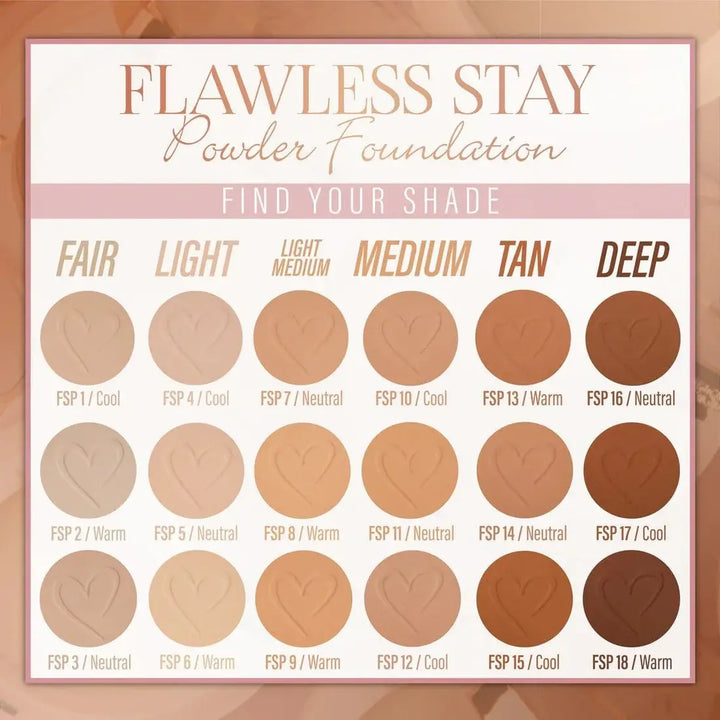 Maquillaje compacto Beauty Creations Flawless stay 7.5