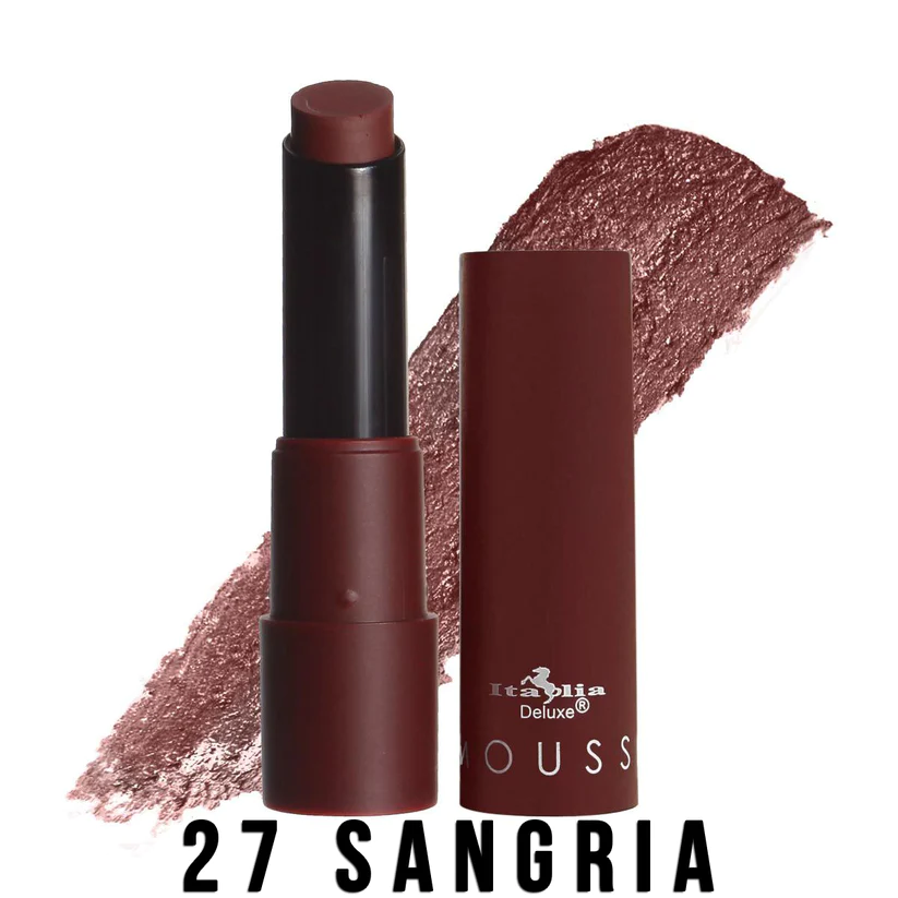 Labial barra Mousse Matte Italia Deluxe 27 Sangria