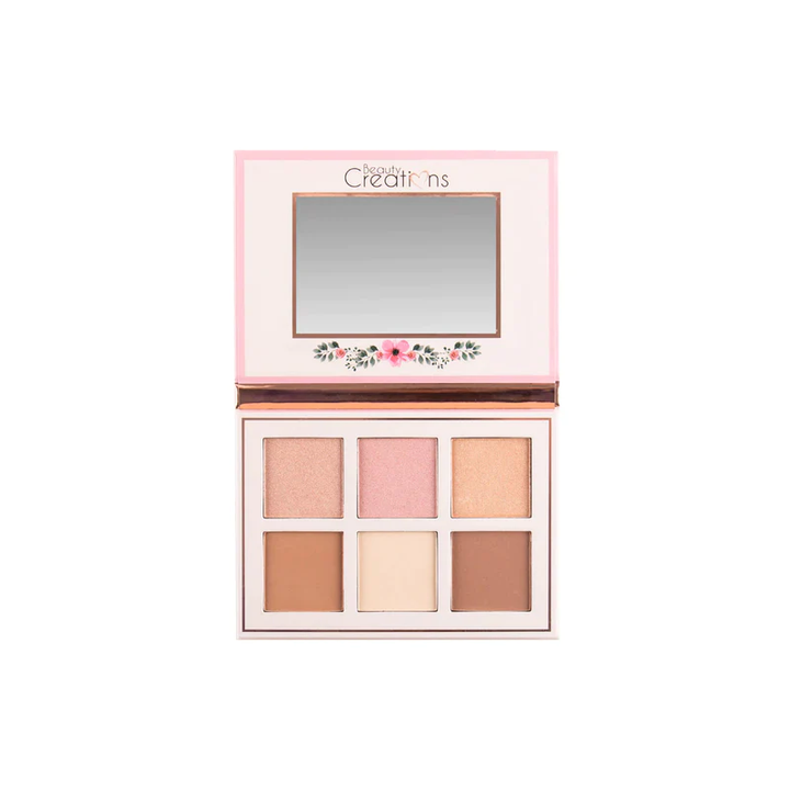 Paleta de contorno e iluminador Beauty Creations Floral bloom