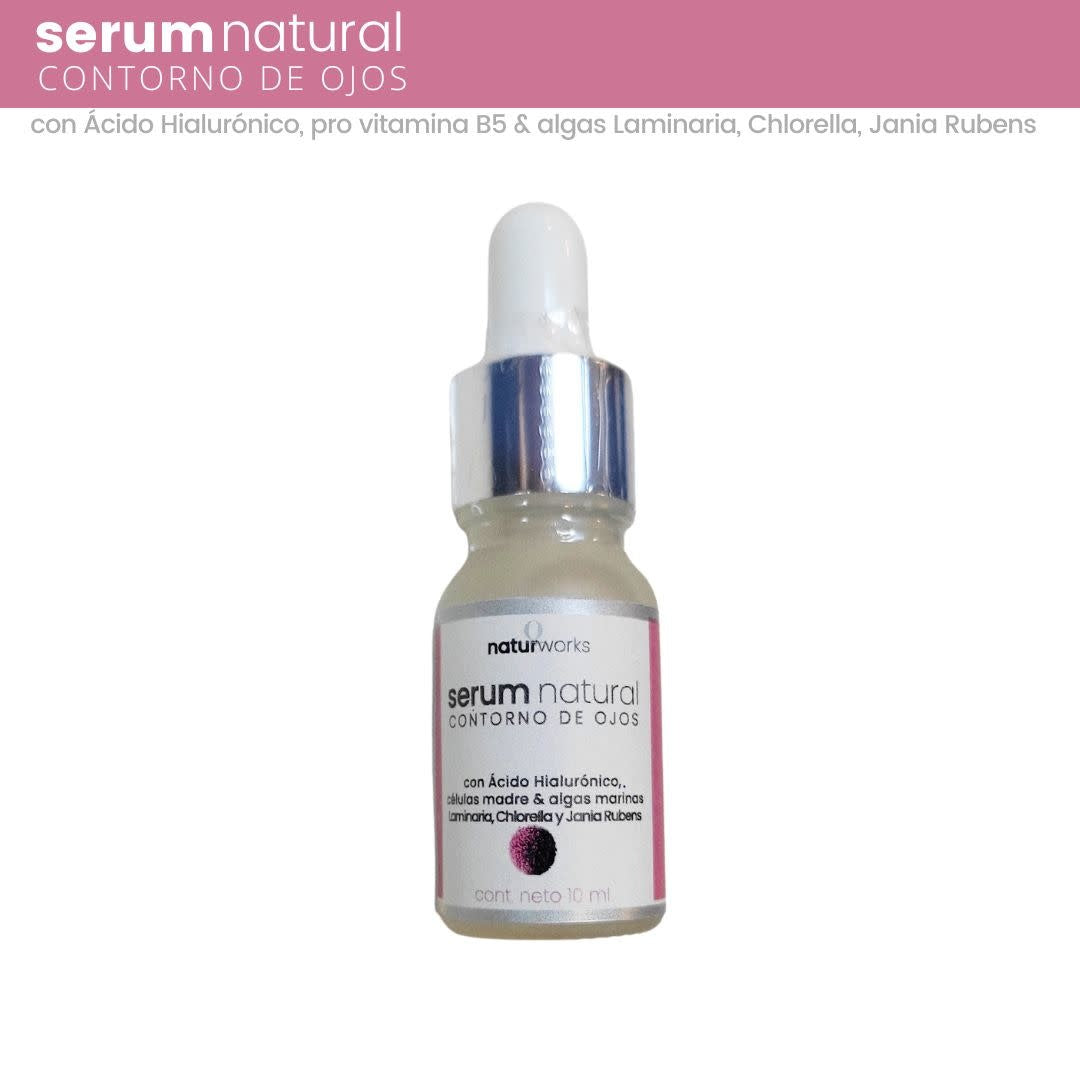 Suero contorno de ojos Naturworks acido hialuronico y alga marina 10 ml