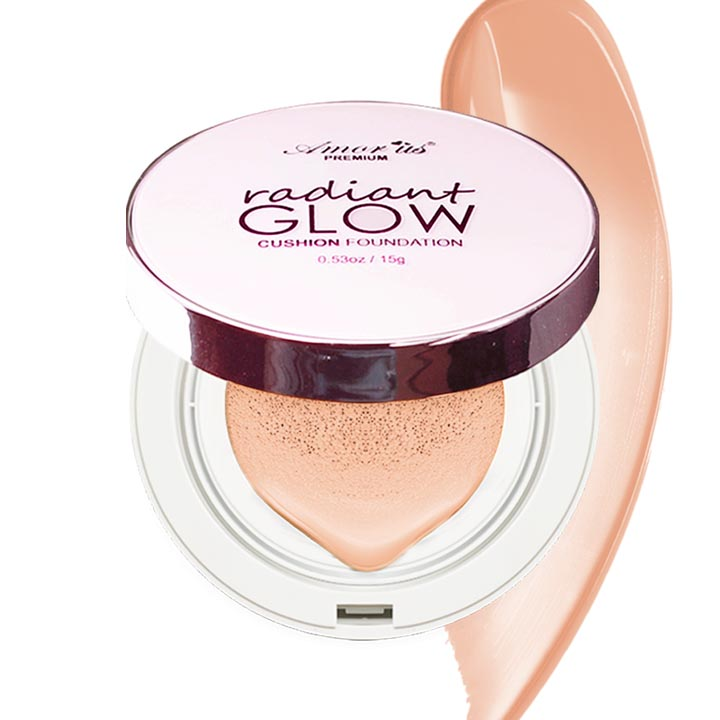 Maquillaje cushion Amor Us Radiant glow 01 Creamy natural