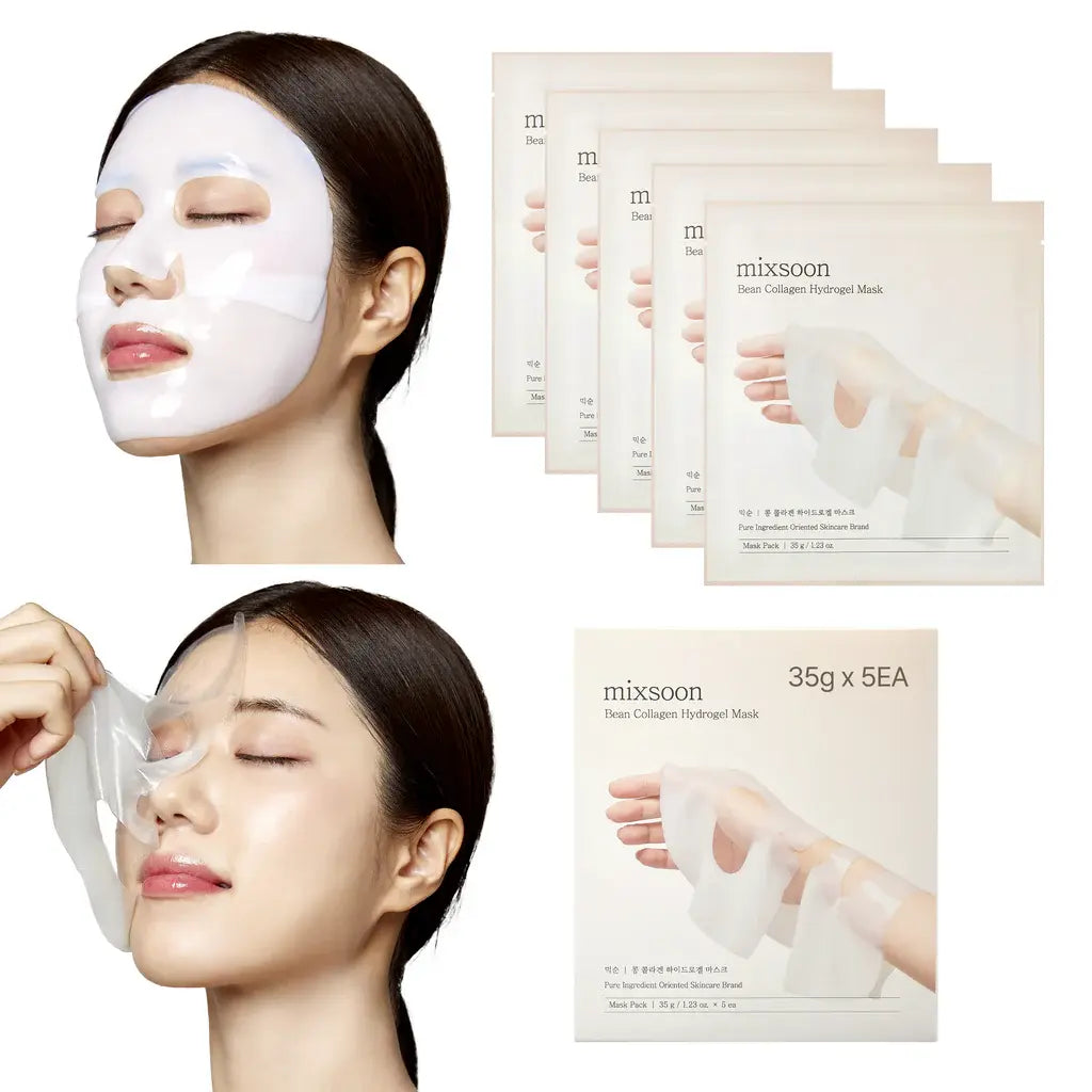 Mascarilla Mixsoon Bean Hydrogel Mask Pack 5 piezas - Iconika Beauty Shop