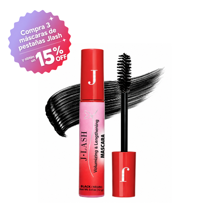 Mascara de Pestañas Jlash Volumizing &amp; Lengthening Nylon Pine Brush Black