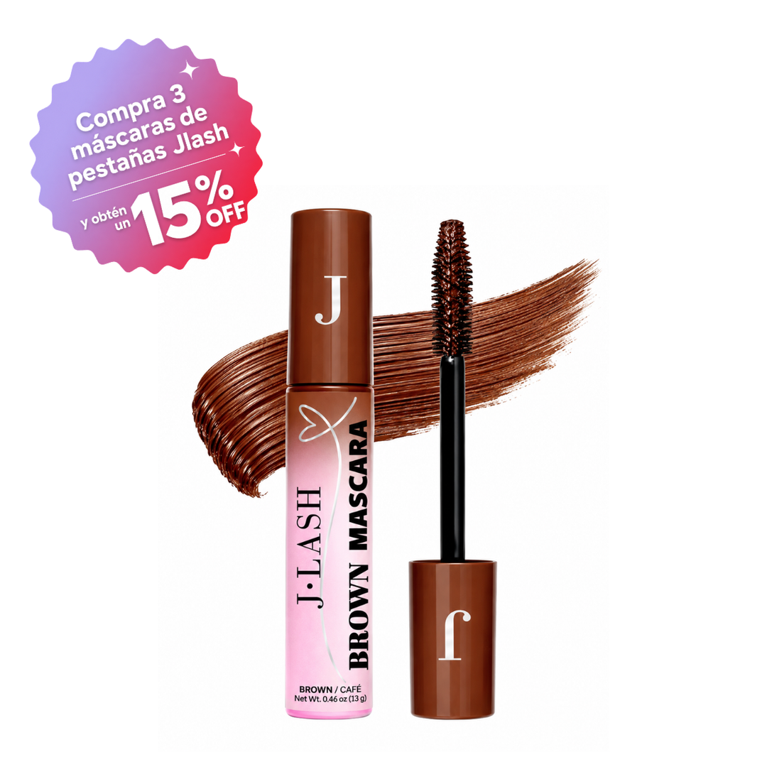 Mascara de Pestañas Jlash Silicon Brush Brown