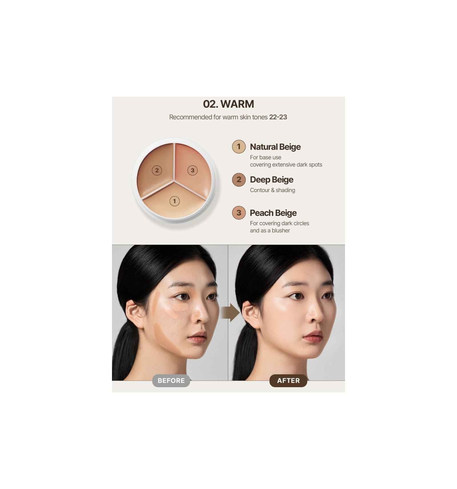 Corrector Crema Tfit Cover Up Pro Concealer 02 Warm