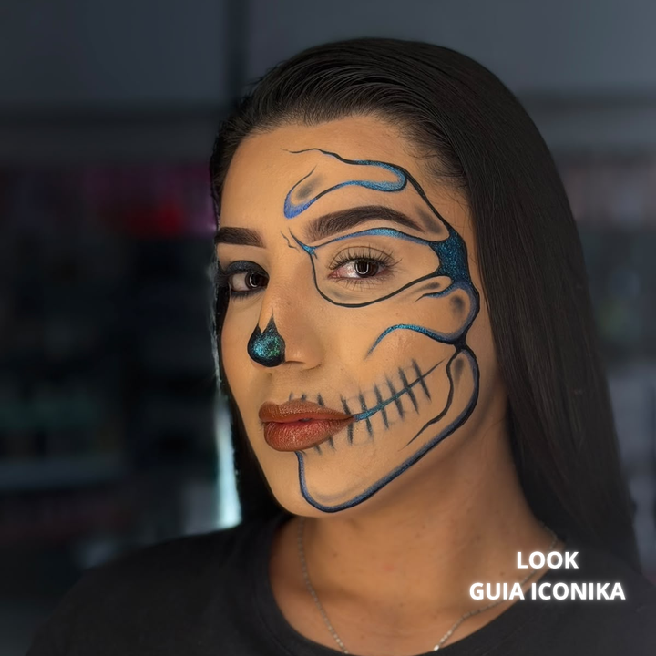 Kit Maquillaje Halloween "Calavera Media"