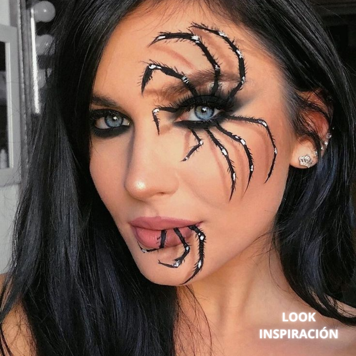 Kit Maquillaje Halloween "Araña Look Glam"