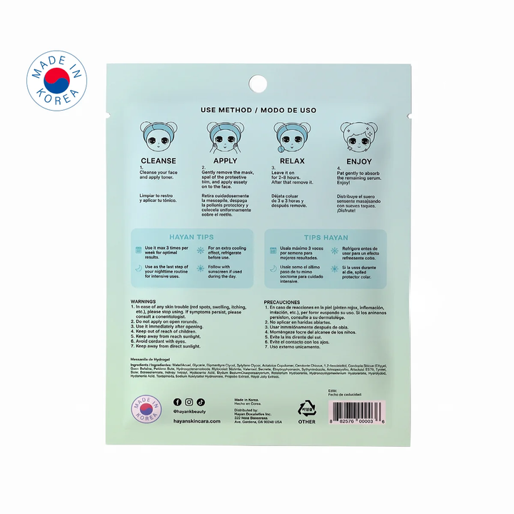 Mascarilla Hidrogel Hayan KBeauty Moist Boost