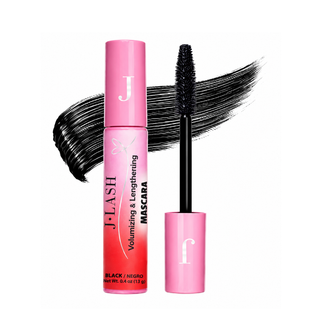 Mascara de Pestañas Jlash Volumizing &amp; Lengthening Silicone Brush Black