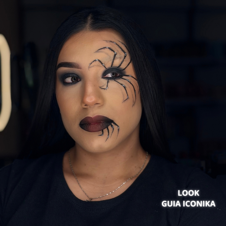 Kit Maquillaje Halloween "Araña Look Glam"
