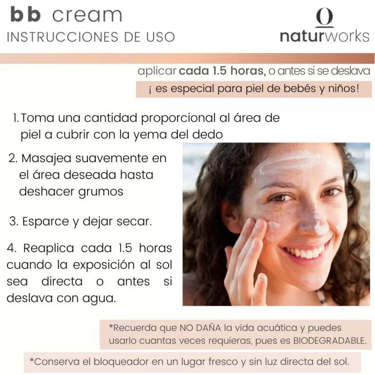 Protector solar líquido Naturworks SPF 25 Oscuro 50 ml
