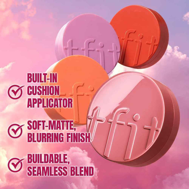 Rubor Tfit Fluffy Velvet Cushion Blush P02 Bloom Pink