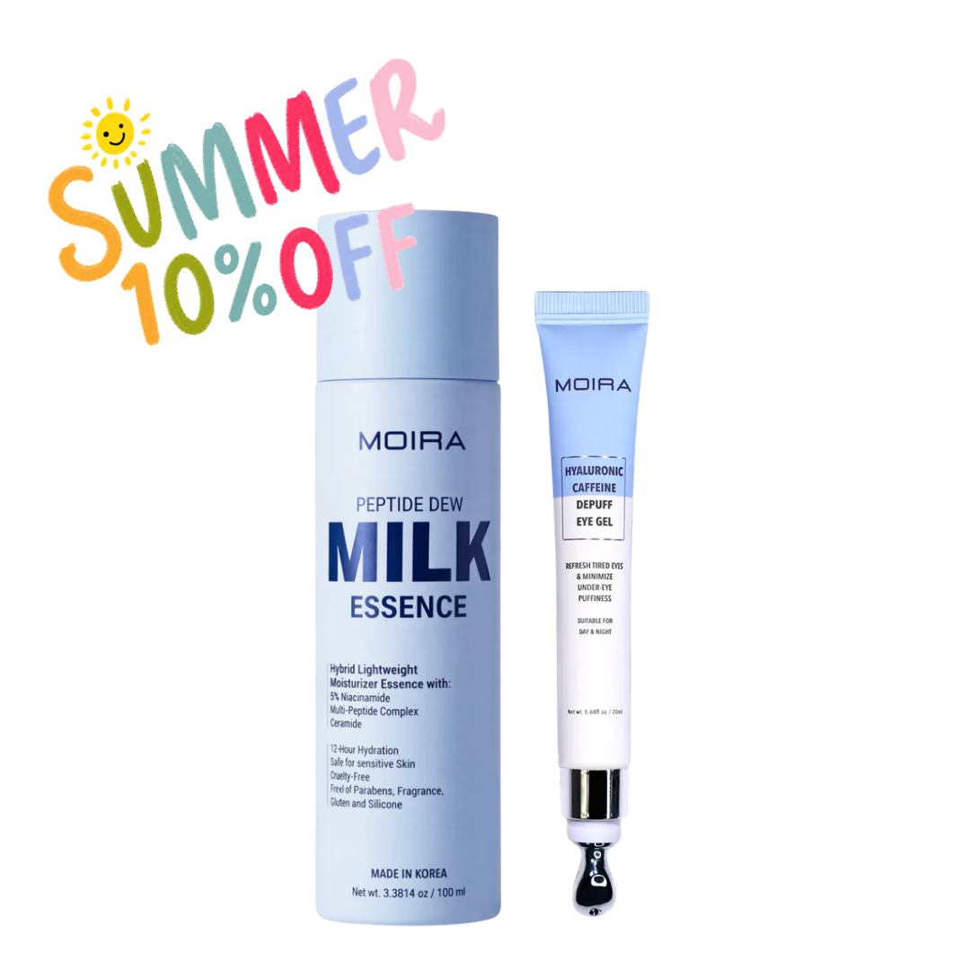 Glowy Kit Moira: Milk Essence + Eye Gel