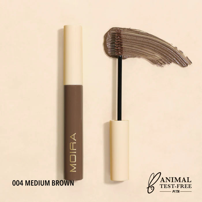 Gel fijador de cejas Moira 004 Medium Brown