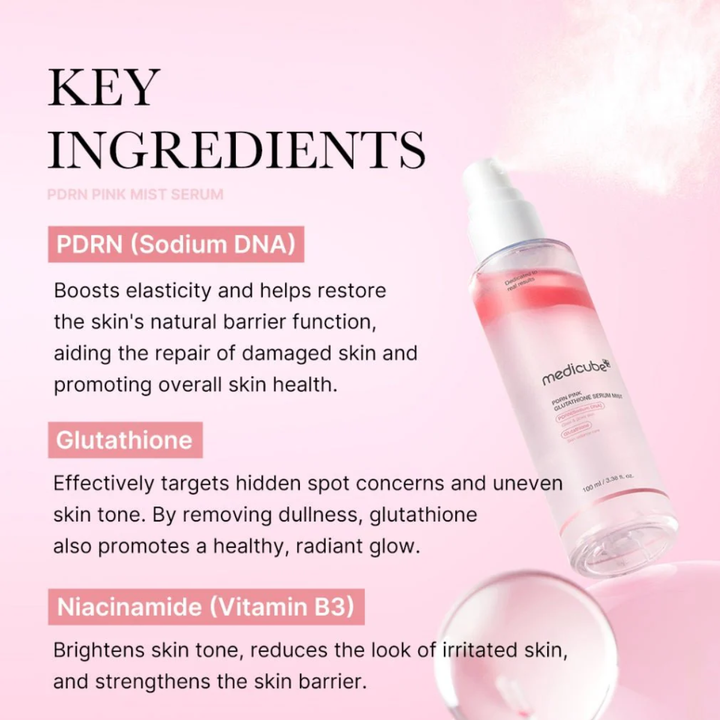 Suero Mist Medicube PDRN Pink Glutathione 100 ml