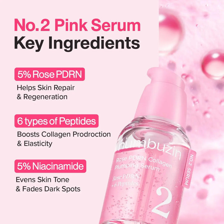 Suero Numbuzin No. 2 Rose PDRN Collagen Plumping