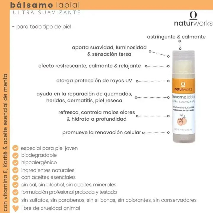 Bálsamo labial Naturworks Teens 5 ml