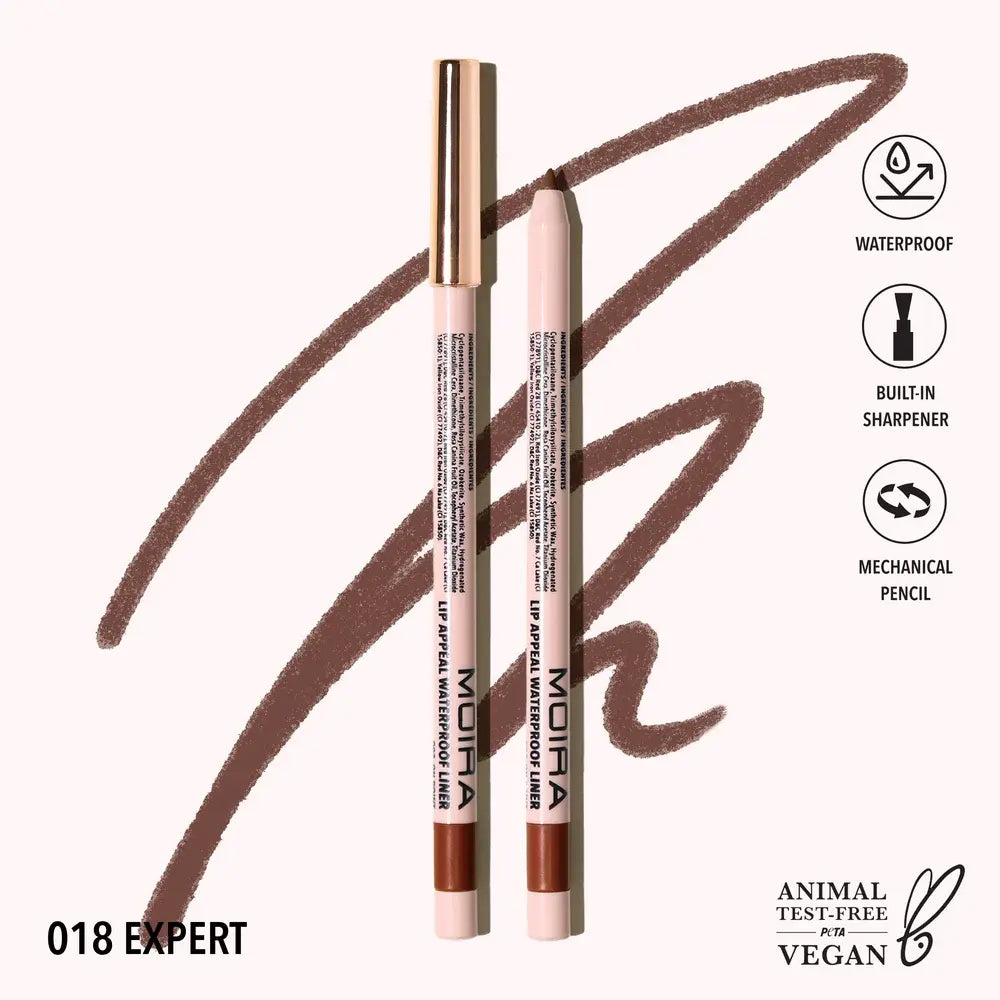 Delineador para labios Retractil Moira Appeal Waterproof 019 Into you