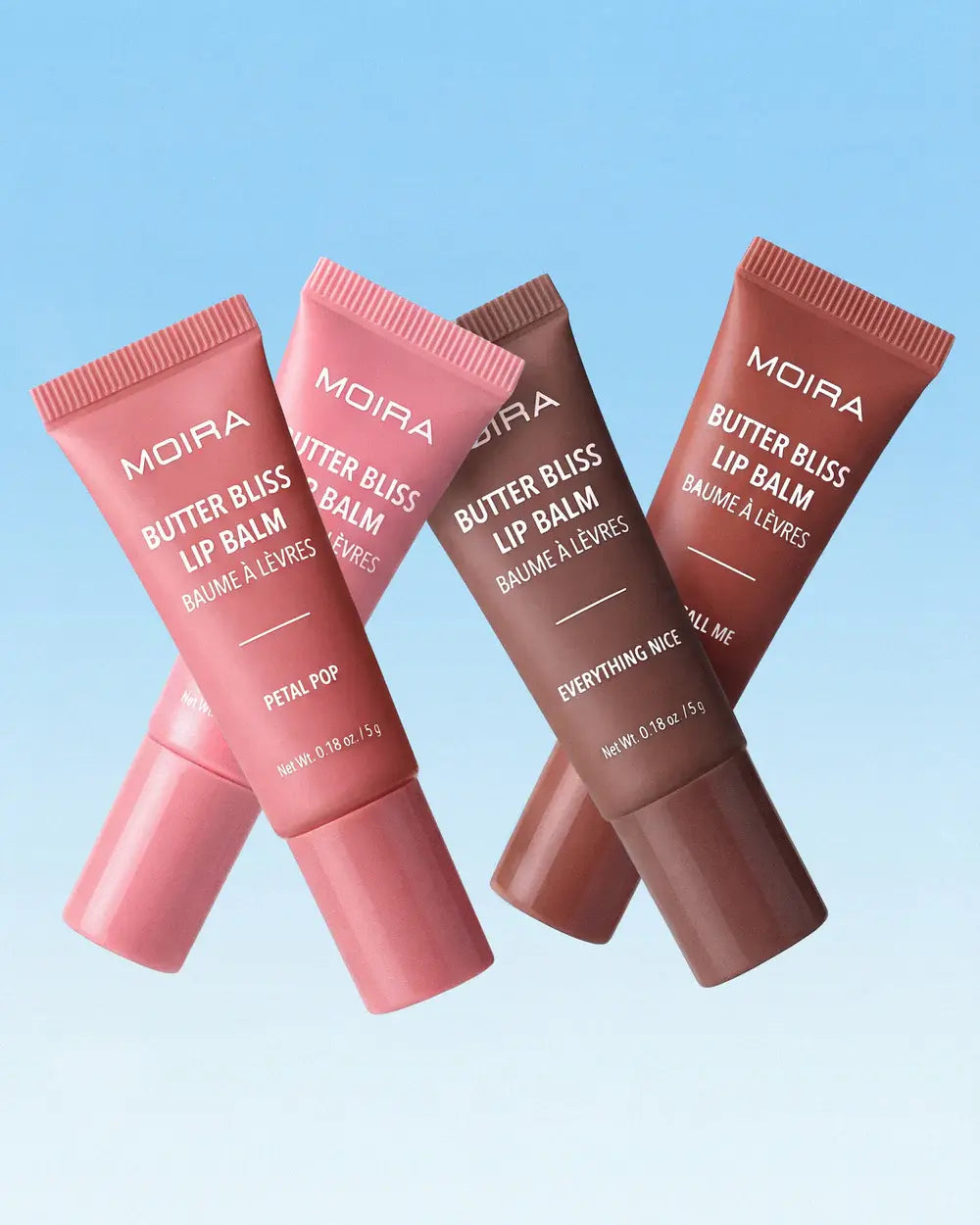 Mini Bálsamo Labial Moira Butter Bliss Petal Pop + Everything Nice