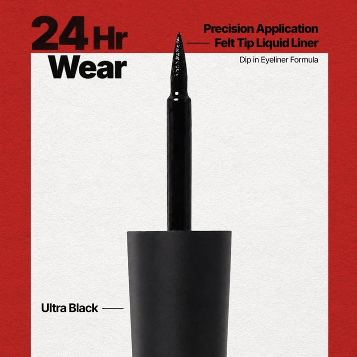 Delineador liquido Moira 24hr Ink Dip Liner 001 Black