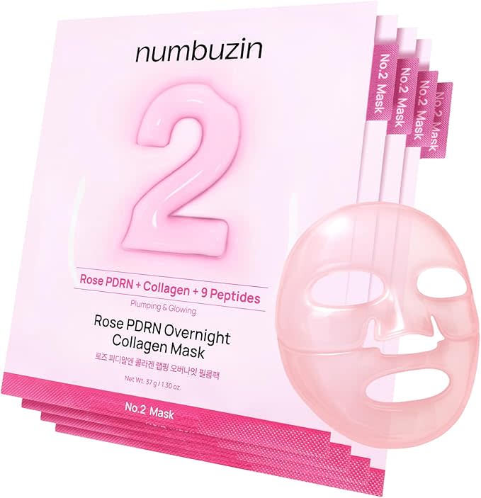 Mascarilla Numbuzin N°2 Rose PDRN Collagen Plumping Sheet Mask