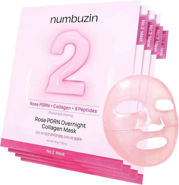 Mascarilla Numbuzin N°2 Rose PDRN Collagen Plumping Sheet Mask